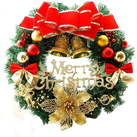 Albero Di Natale Elegante Rosso.Ghirlanda Di Natale Con Albero Di Natale Rotondo Fatto A Mano Elegante Ghirlanda Di Natale Multicolore 30 X 30 Cm Pvc Rosso 50 Cm Amazon It Casa E Cucina