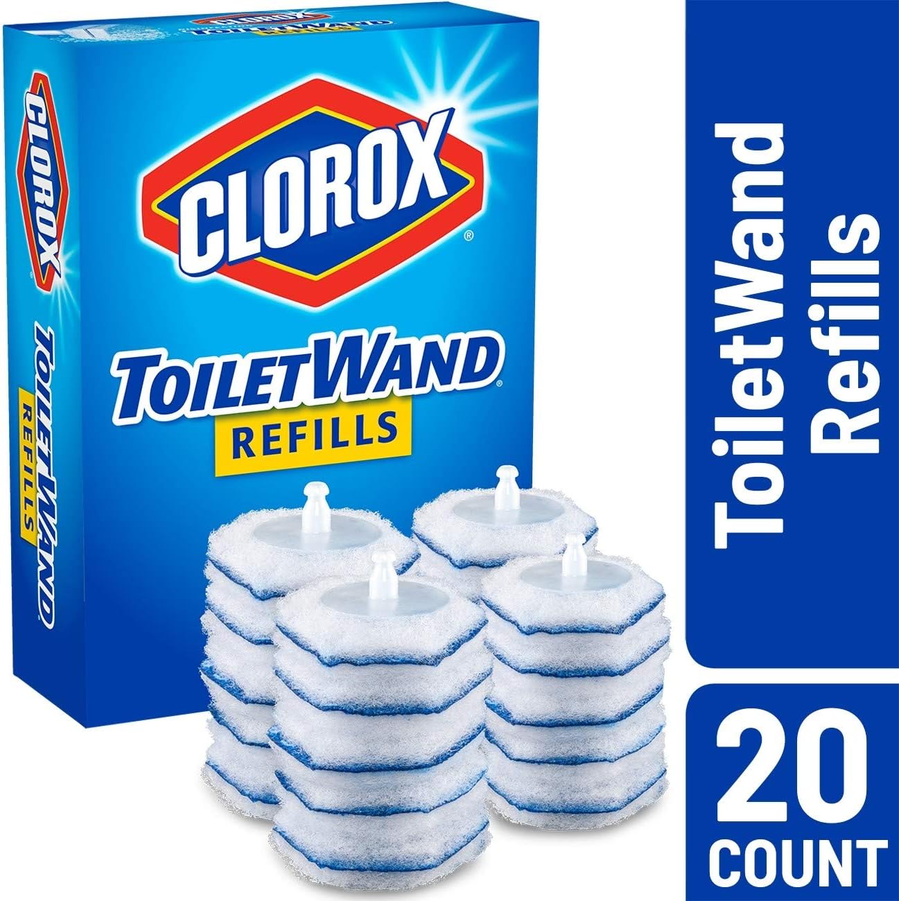 Clorox ToiletWand Disinfecting Refills, Disposable Wand Heads - 20 Count: Health & Personal Care