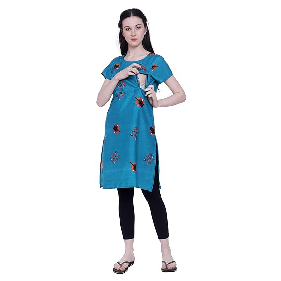Women Feeding/Maternity Wear Kurti (Feed-65-Multicolor)