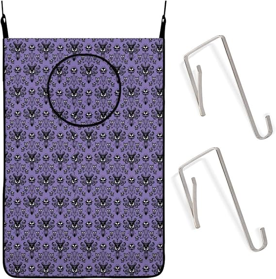 Wangqiuying19 Großer Wäschekorb, Spukhaus, zum Aufhängen, faltbar, mit