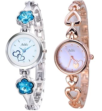 White Analogue Women's Watches Combo