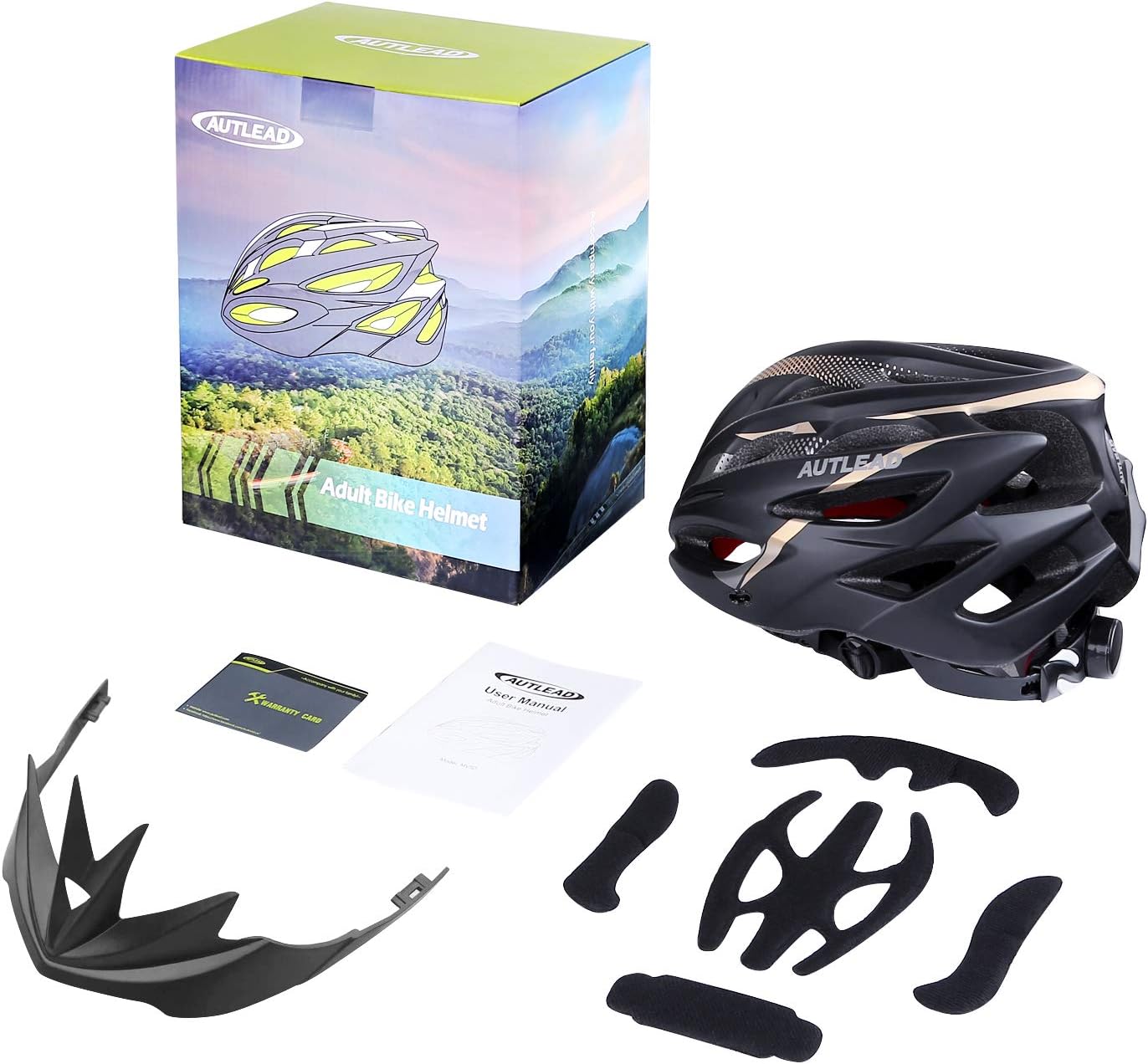 Casque Velo De Protection Taille Reglable 58 61cm Ultraleger Visiere Amovible Ebay