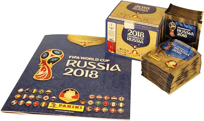 Panini FIFA 2018 Album con Display Cromos: 100 X 5=500 Sticker - Version 682 pcs: Amazon.es: Juguetes y juegos