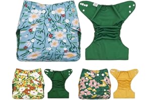 ALVA Baby Cloth Diaper Covers with One Wet Bag, Swim Diaper,Cloth Nappy Shell Baby Girls and Boys