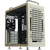 Cooler Master QUBE 540 ATX Mid-Tower PC Case, High Airflow, Tempered Glass | 415mm Graphics Cards Support, 360mm AIO Support, ATX Motherboards, Customizable Movable I/O Panel, PSU Multi-Mount, Beige