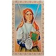 St Dymphna Prayer Card With Medal Pendant Charm Patron Saint Catholic Christian