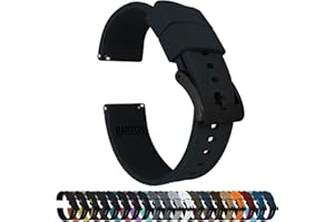 BARTON WATCH BANDS BARTON Elite Silicone Watch Bands - Quick Release - Choose Strap Color & Buckle Color (Stainless Steel, Black PVD or Gunmetal Grey) - 18mm, 20mm, 22mm & 24mm Watch Straps
