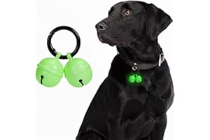 Whimsii Bells for Dog Collar, Glow Bell for Medium to Large Dogs, Easy Clip Clasp, Extra Loud Pet Tracker & Save Wildlife, Durable Copper Bells (Small-medium breed)