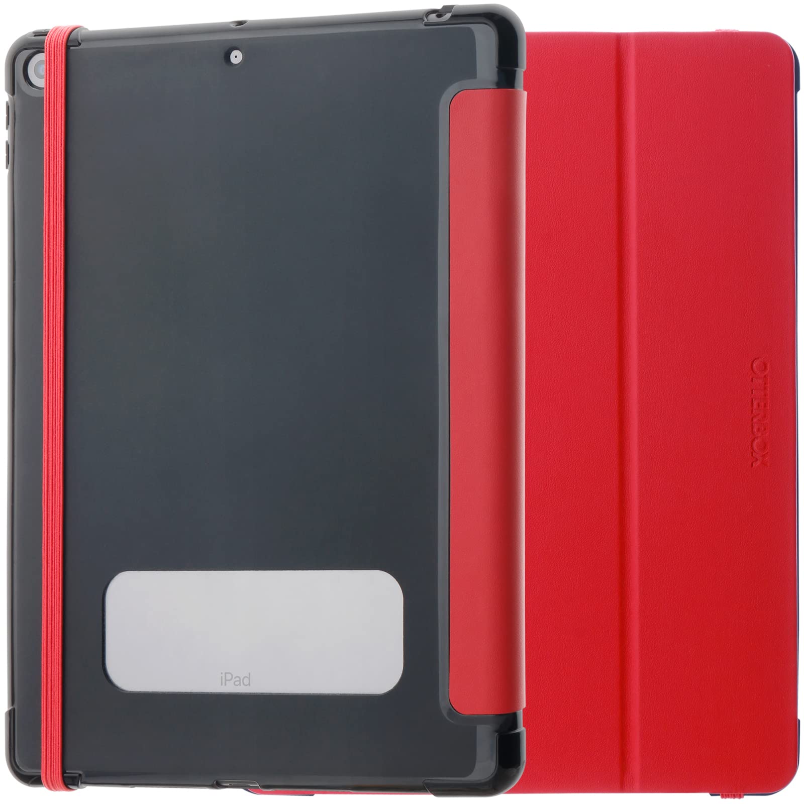 OtterBox React Folio Case for iPad 10.2-Inch (8th Gen 2020 / 9th Gen 2021), Shockproof, Drop proof, Ultra-Slim Protective Folio Case, Tested to Military Standard, Red - Non-Retail Packaging