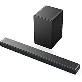 TCL 3.1ch Sound Bar with Wireless Subwoofer (Q6310, 2023 Model), Dolby Audio, DTS Virtual:X, Built-in Center Channel Speaker, Auto Room Calibration, Wall Mount/HDMI Cable Included