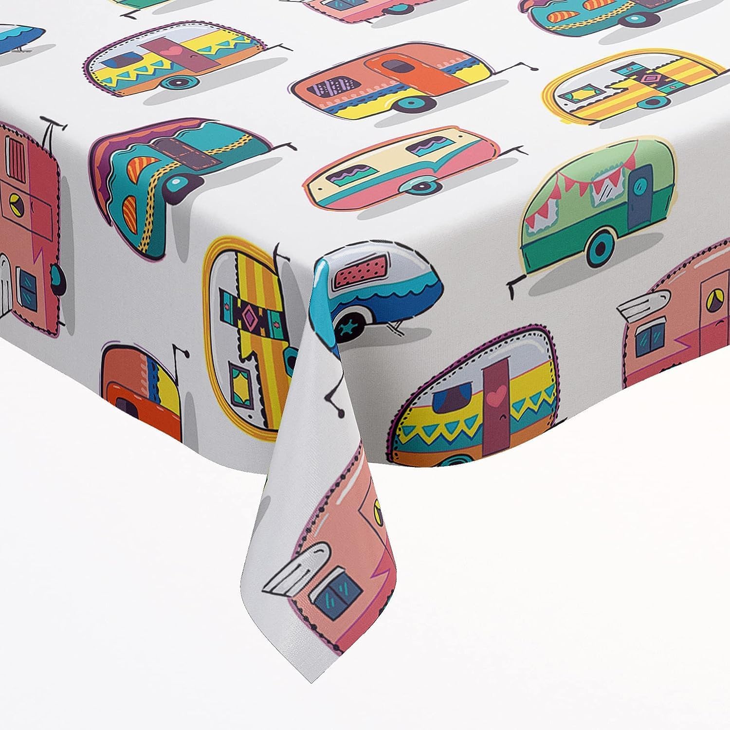 Photo 1 of DPLin Camping Tablecloth 100% Waterproof Reusable Picnic Table Cover Camper Tablecloth Outdoor Picnic Blanket (PlasticCamper, 54" X108")