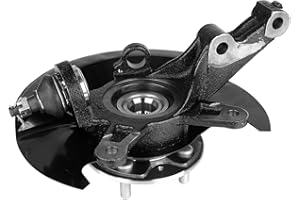 RICMJEND Front Steering Knuckle & Wheel Bearing Hub Assembly Compatible with Honda Civic 2001-2002 L4 1.7L, Right Passenger Side Replaces # 698478 698-478 51210S5AJ10 45255S01A00 44600S5DA00