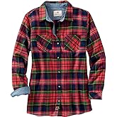 Legendary Whitetails Women’s Long Sleeve Plaid Flannel Button Up Shirt 100% Cotton