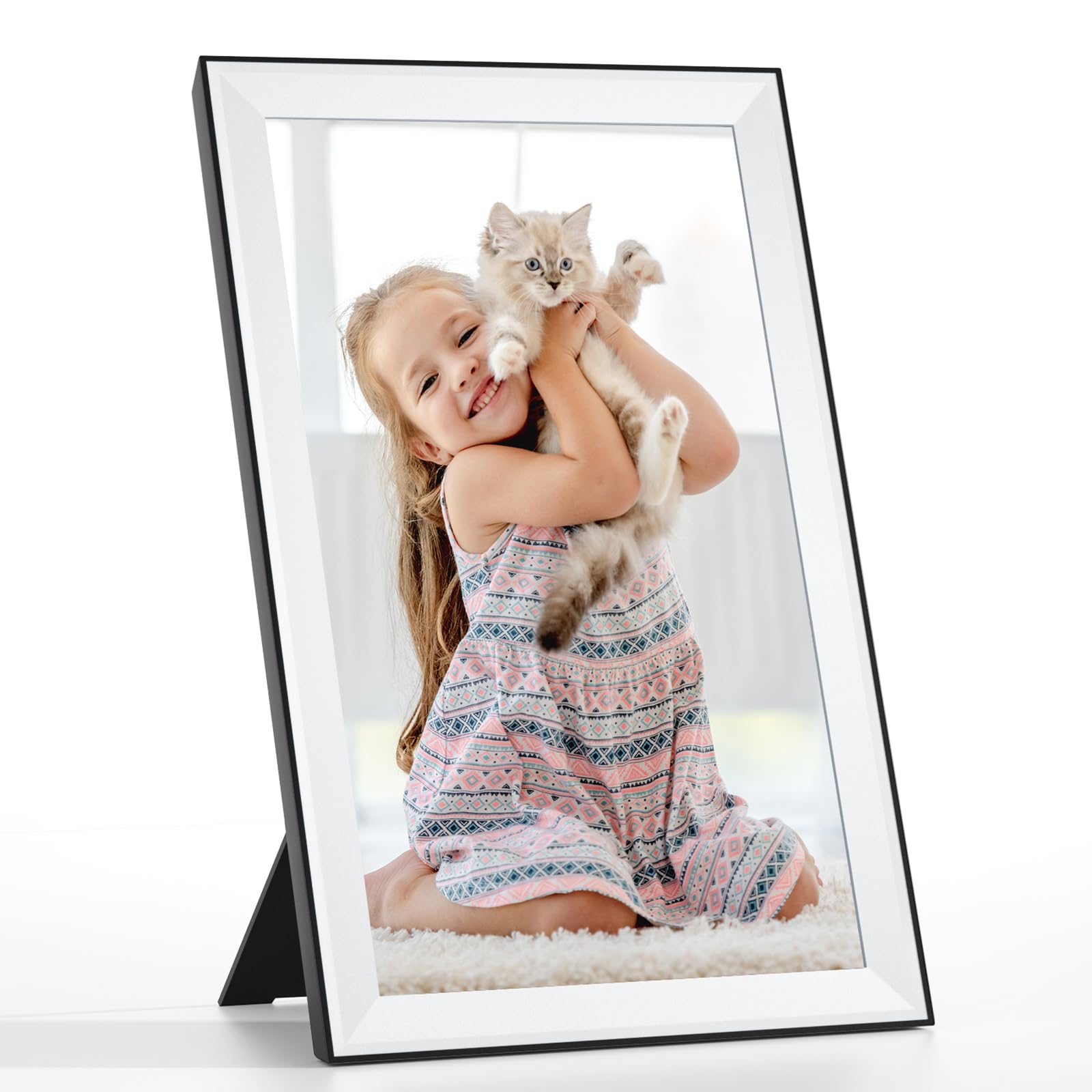 FOOJOE 15.6inch Digital Picture Frame - WiFi Large Digital Photo Frame with Touch Screen for Mothers Day Gi-fts, FHD IPS Electronic Picture Frame Uhale 32GB Storage, Share Photos and Videos Instantly Image