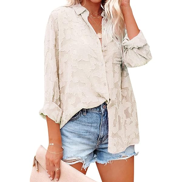 MOON RIVER Women's Tiered Shirred Button Lace Top - Terracotta, Sizes S-XXL, Bohemian Blouse