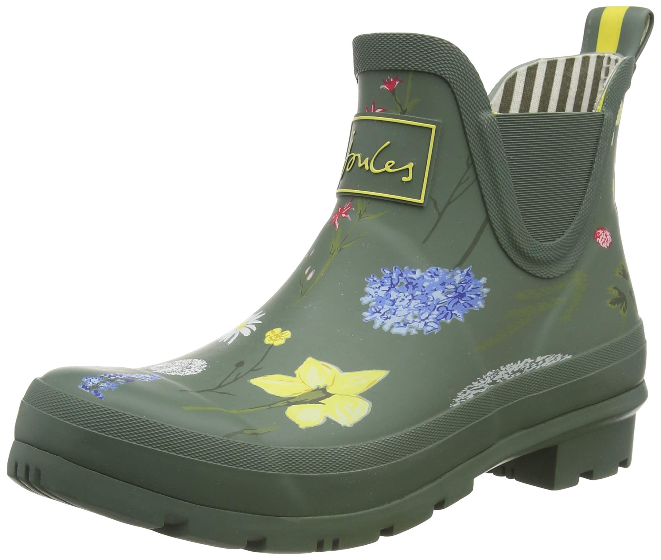 Joules Women's Wellington Boots, Green Green Floral Grnfloral,
