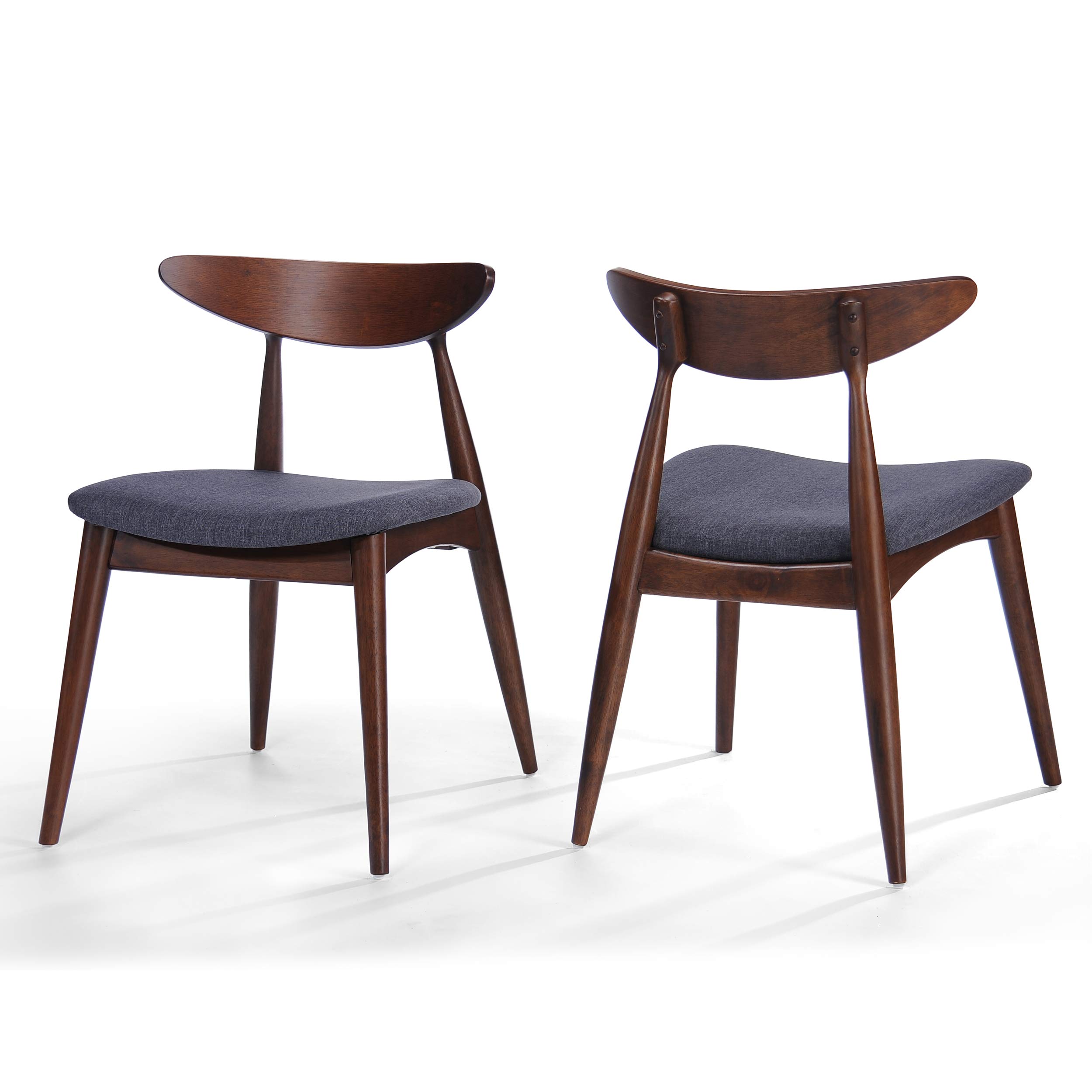 Photo 1 of ***It is used, it is missing parts, it is not known if it is 100% functional because it is in a state of disrepair***Christopher Knight Home Barron Fabric Dining Chairs, 2-Pcs Set, Charcoal