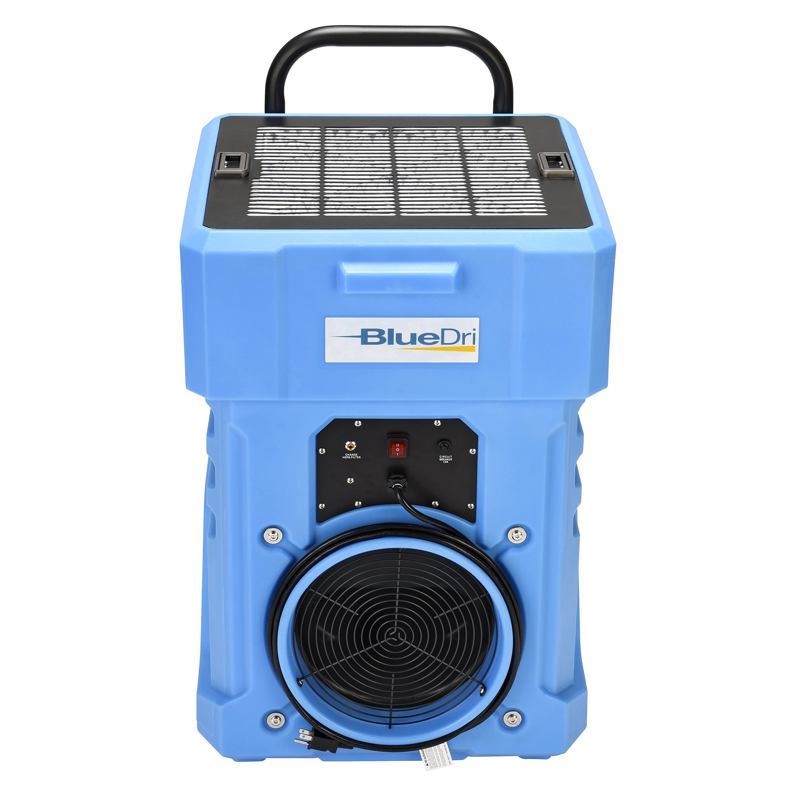 BlueDri AS1000 1000 CFM Portable Large Capacity HEPA Air Scrubber with Two-Stage Filtration, Blue