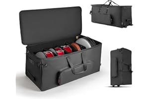VEVOR Electronic Drum Kit Bag, 600D, Padded Drum Bag with Wheels, Large 36.2 x 16.5 x 16.1 in Interior, Lightweight Travel Ca
