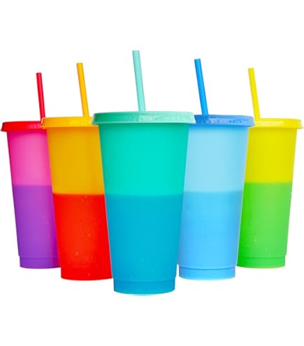 Amazon.com | Suertestarry Tumbler with Straw and Lid,Water Bottle Iced  Coffee Travel Mug Cup,Reusable Plastic Cups,Perfect for  Parties,Birthdays,24oz-10 Pack (10 Pack Glitter, 10 pack): Tumblers & Water  Glasses