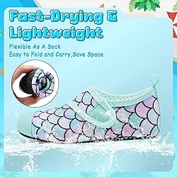 VIFUUR Kids Water Shoes Boys Girls Barefoot Water