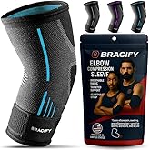 Elbow Brace for Tendonitis and Tennis Elbow for Women & Men, Arm Compression Sleeve for Arthritis, Workouts, Weightlifting, Reduce Joint Pain During Fitness Activity (Large)