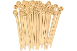 BOKFJBP 100Pcs Christmas Coffee Sticks Wooden Coffee Stir Sticks Cocktail Stirrers Disposable Drink Stirrers for Cocktail Beverage Hot Drinks Party Supplies Home Office 7inch