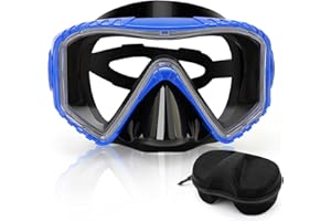 IGYM Diving Mask, Pano 3 Window Snorkel Mask, Anti-Fog Scuba Diving Goggles, Professional Snorkeling Swim Mask Gear for Adult