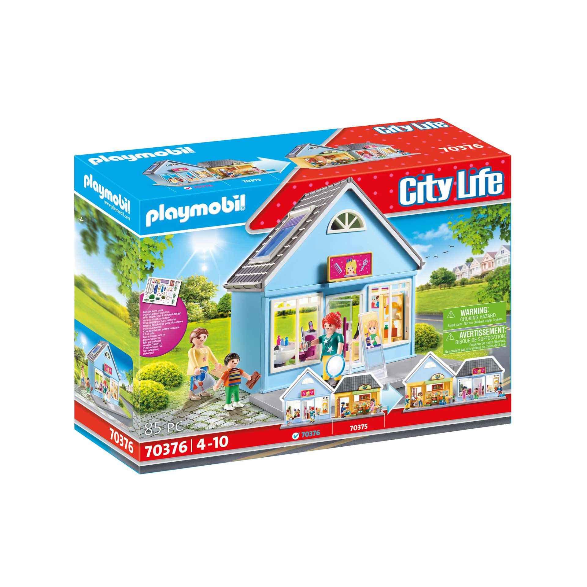 Playmobil 70376 City Life My Little Town My HAir Salon, for Children Ages 4+, Fun Imaginative Role-Play, PlaySets Suitable for Children Ages 4+