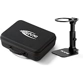 IKAPE Portable Espresso Maker Carrying Bag And Stand Holder Set, Waterproof EVA Case with Hand Carry Belt, Foldable Aluminum Alloy Stand, for Travelling, Office, Camping
