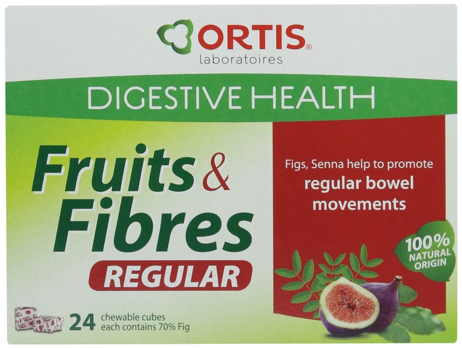 Ortis Fruits & Fibres Squares to Chew 2 x 24 Squares