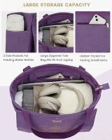 Gonex Yoga Mat Bag Canvas Tote with Pockets Multi Pockets Women Men view 3