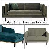 Fulushouxi 4 Pcs Adjustable 15cm Furniture Legs Metal Sofa Feet view 7