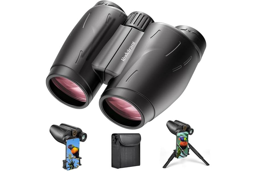 HD Binoculars 25x30 for Adults with Phone Adapter,Tripod and Tripod Adapter,Waterproof Binoculars for Bird Watching,Hiking and Travel