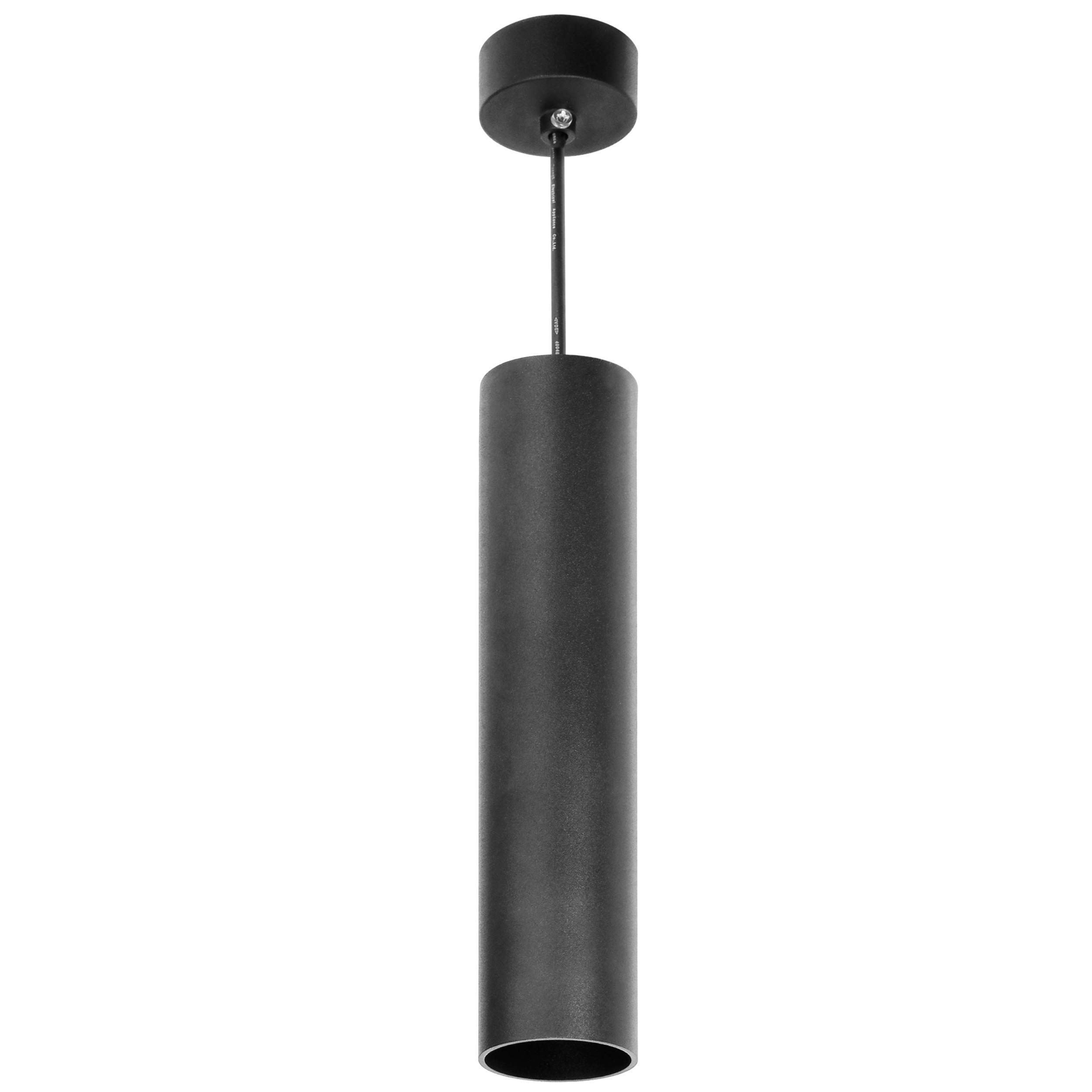 Orno Barbra PLR GU10 Pendant Light Max 35 W, IP20, Round, Aluminium (Bulb Sold Separately) (Black)
