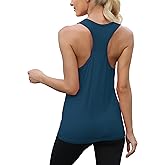 Mippo Workout Tops for Women Racerback Yoga Shirts Sleeveless Athletic Running Tank Tops Gym Exercise Clothes