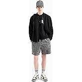 Armani Exchange mens Monochromatic Rectangle Logo Sweatshirt