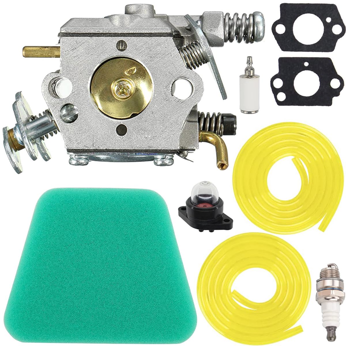ZAMDOE 545081885 Carburetor for Poulan 1900 1950 2150 2175 2350 2375 2450 2550 262 PP210 PP260 Chainsaw C1U-W8 C1U-W14 WT-324 WT-391 WT-600 WT-624 WT-625 WT-637 WT-662 WT-89 Carburetor