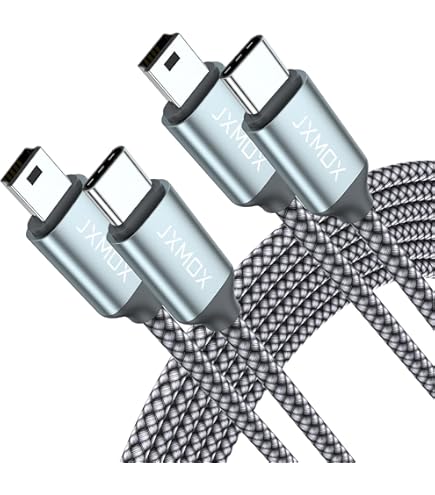 Adaptador Mini USB Para USB C - Pacote Com 2 Unidades Para Câmeras E Eletrônicos