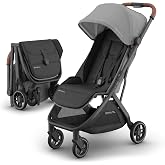 UPPAbaby Minu V3 Travel Stroller - Lightweight &amp; Compact - Greyson | Lightweight at 16 lbs, fits in overhead bins, able to be used from birth , large basket holds up to 20 lbs