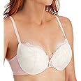 Maidenform Underwire Demi Bra, Best Push-Up Bra with Wonderbra Technology, Smoothing Lace-Trim Bra with Push-Up Cups