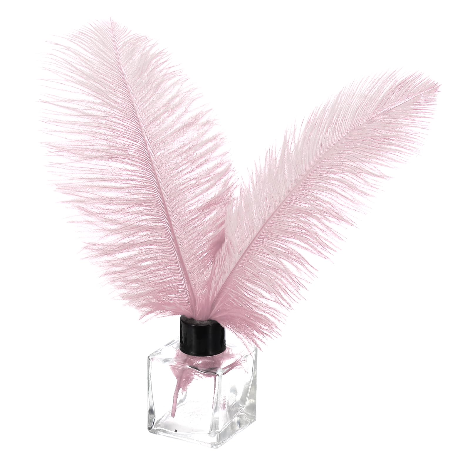 PATIKIL 30 Pcs Natural Ostrich Feathers Bulk 8-10 Inch/ 20-25 cm Large Ostrich Feathers for Crafts Home Decoration Wedding Party Vase Decor (Dark Pink)