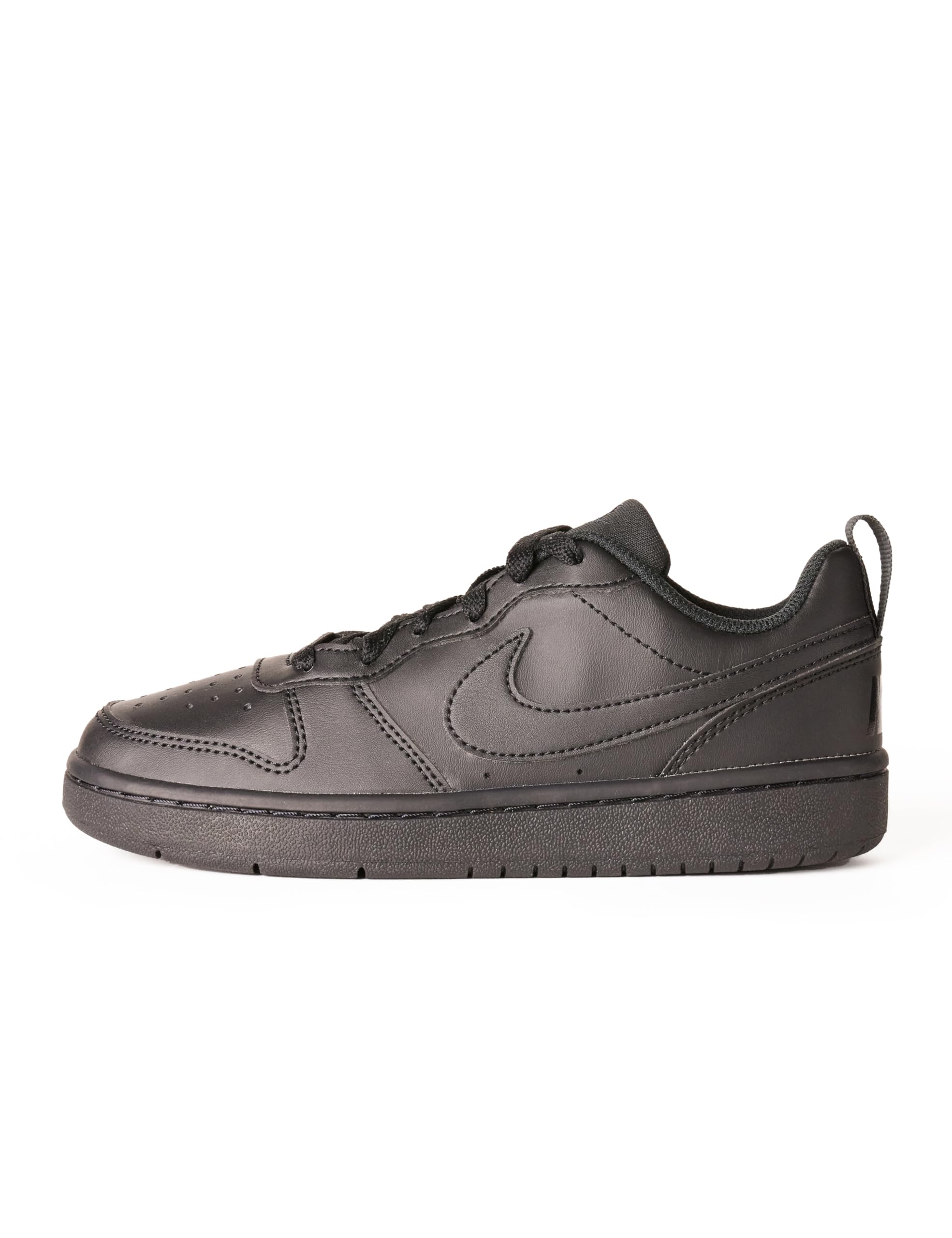 Nike Big Kid's Court Borough Low Recraft Shoes, Black/Black-Black, 6Y Image