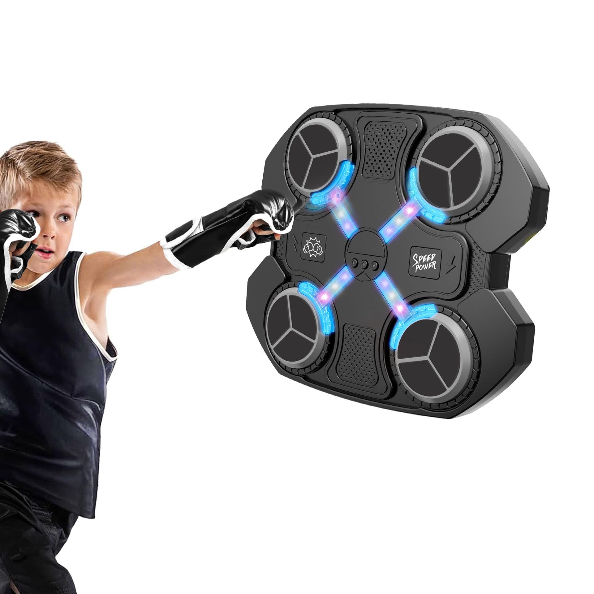 Photo 1 of Music Boxing Machine for Kids, Wall Mounted Bluetooth Smart Punching Target with Scoring Function Sports Toy for Kids, Music Boxing Target Workout Punching Equipment, Ideas Toys for Boys Girls