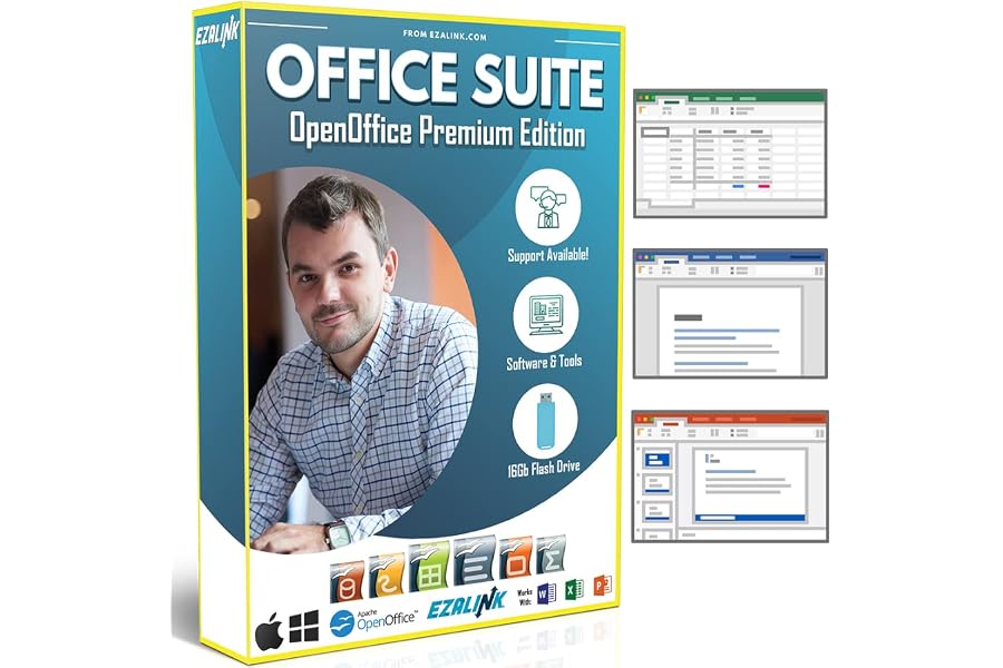Office Suite 2023 Home & Student Premium | Open Word Processor, Spreadsheet, Presentation, Accounting, and Professional Softw