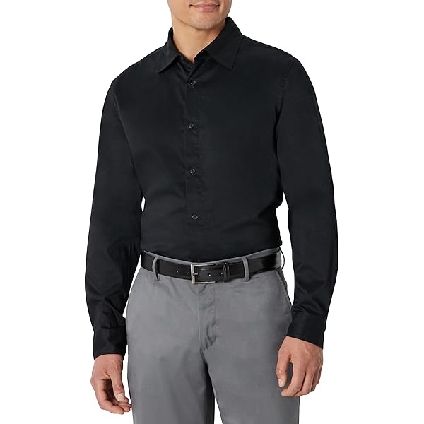 Amazon.com: ConStruct Slim Fit Performance Stretch Cooling Dress Shirt Gray  : Clothing, Shoes & Jewelry