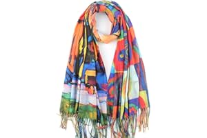 Umjetnost Soft Cashmere Feel Scarf For Women Winter Warm Scarves Large Shawl Wrap Monet Van Gogh Art Print