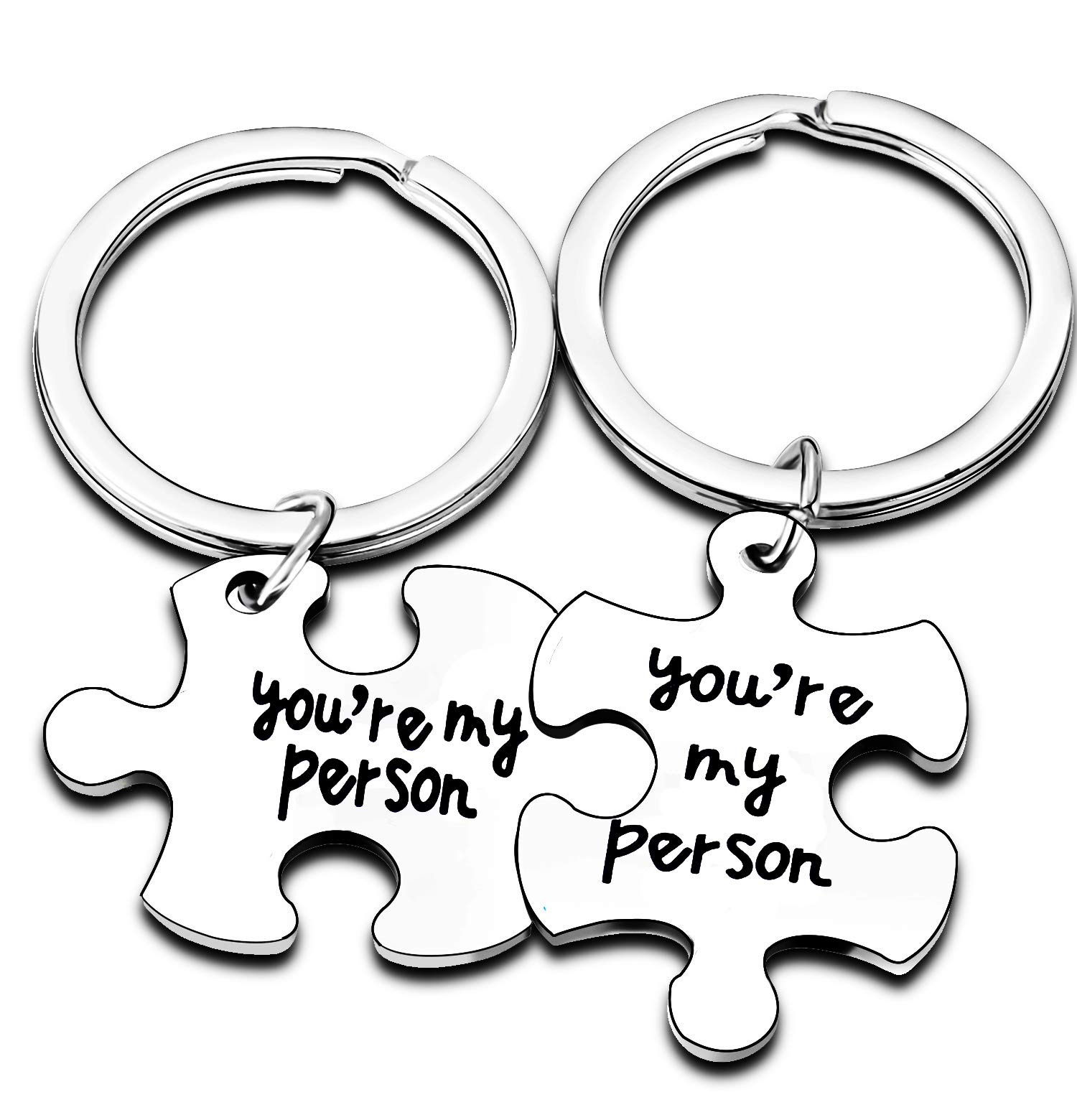 Couple Keyring Valentine Gifts for Boyfriend Girlfriend Gift Couples Gifts Key Ring For Women Men Her Him Gifts For Husband Wife Birthday Gifts Couples Jewellery Christmas Gifts (you are my person)