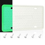 QiqaMole 1 Pack Silicone License Plate Frame, Front