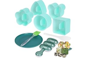 Ajerg Spam Musubi Mold, Sushi Onigiri Mold Set,Kitchen Sesame Paste Maker, Non-stick Masubi Molds Kit,Butter Cheese Spam Slicer (animal shape mold)
